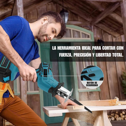 Sierra Eléctrica Recíproca Inalámbrica para Madera, Plástico, Metal