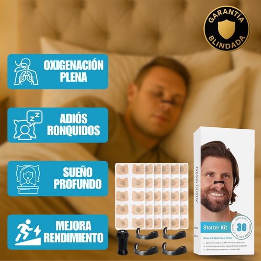 🎁2x1 Kit de Tiras Dilatadoras Nasales Magnéticas Multifunción