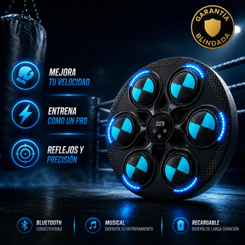 Máquina de Boxeo Electrónica de Pared Entrenamiento Interactivo con Luces LED