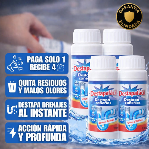 🎁4x1 Destapacaños en Polvo Exprés Potente (Paga 1, Recibe 4)