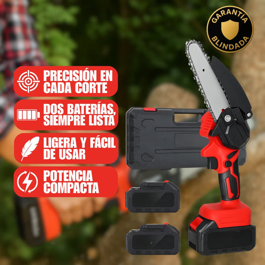 Motosierra Portátil Inalámbrica para Poda y Corte Preciso