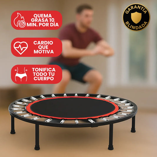 Trampolín Fitness Profesional (Incluye Rutina Principiantes y Dieta Personalizada)