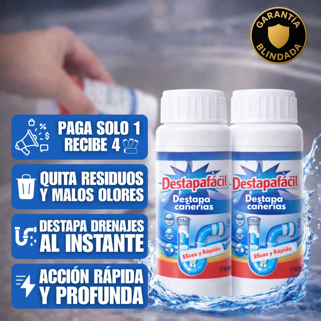 🎁4x1 Destapacaños en Polvo Exprés Potente (Paga 1, Recibe 4)