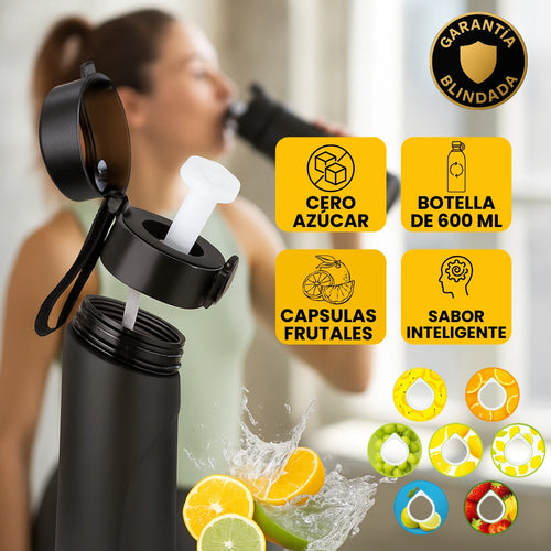 Botella Sensorial con 5 Sabores Sin Azúcar ni Químicos, Color Sopresa
