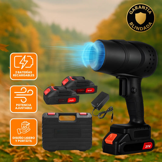 Soplador Turbo Inalámbrico Limpieza Rápida (2 Baterías y Maletín Gratis🎁)