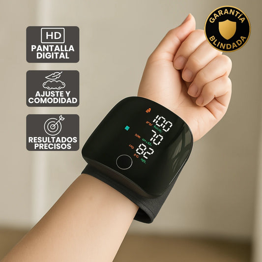 Tensiómetro Digital de Muñeca Presión Bajo Control en Casa