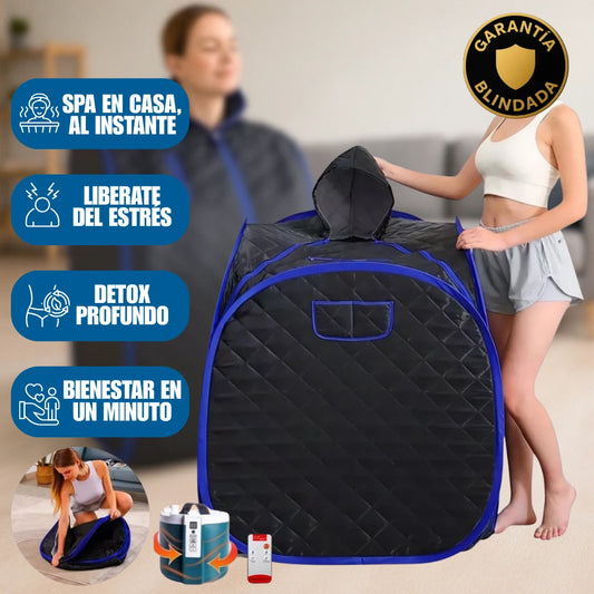 Sauna Portátil Antiestrés para Eliminar Toxinas y Dolor Muscular