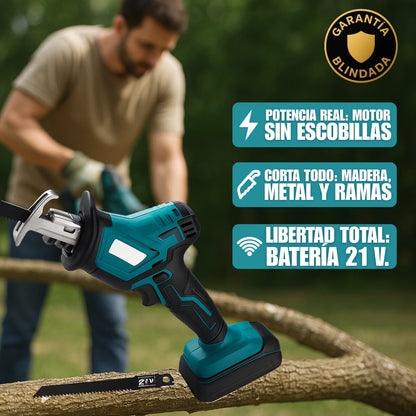 Sierra Eléctrica Recíproca Inalámbrica para Madera, Plástico, Metal
