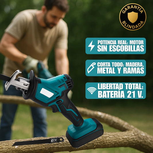 Sierra Eléctrica Recíproca Inalámbrica para Madera, Plástico, Metal