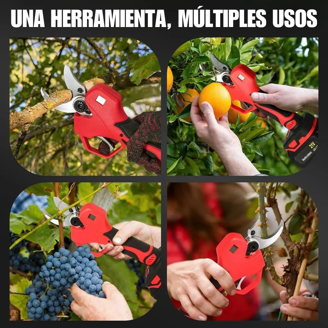 Tijera Profesional Eléctrica Inalámbrica para Poda y Corte