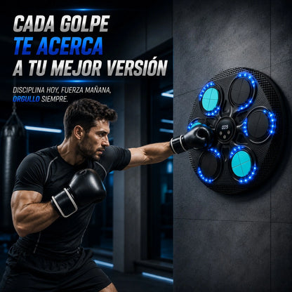 Máquina de Boxeo Electrónica de Pared Entrenamiento Interactivo con Luces LED